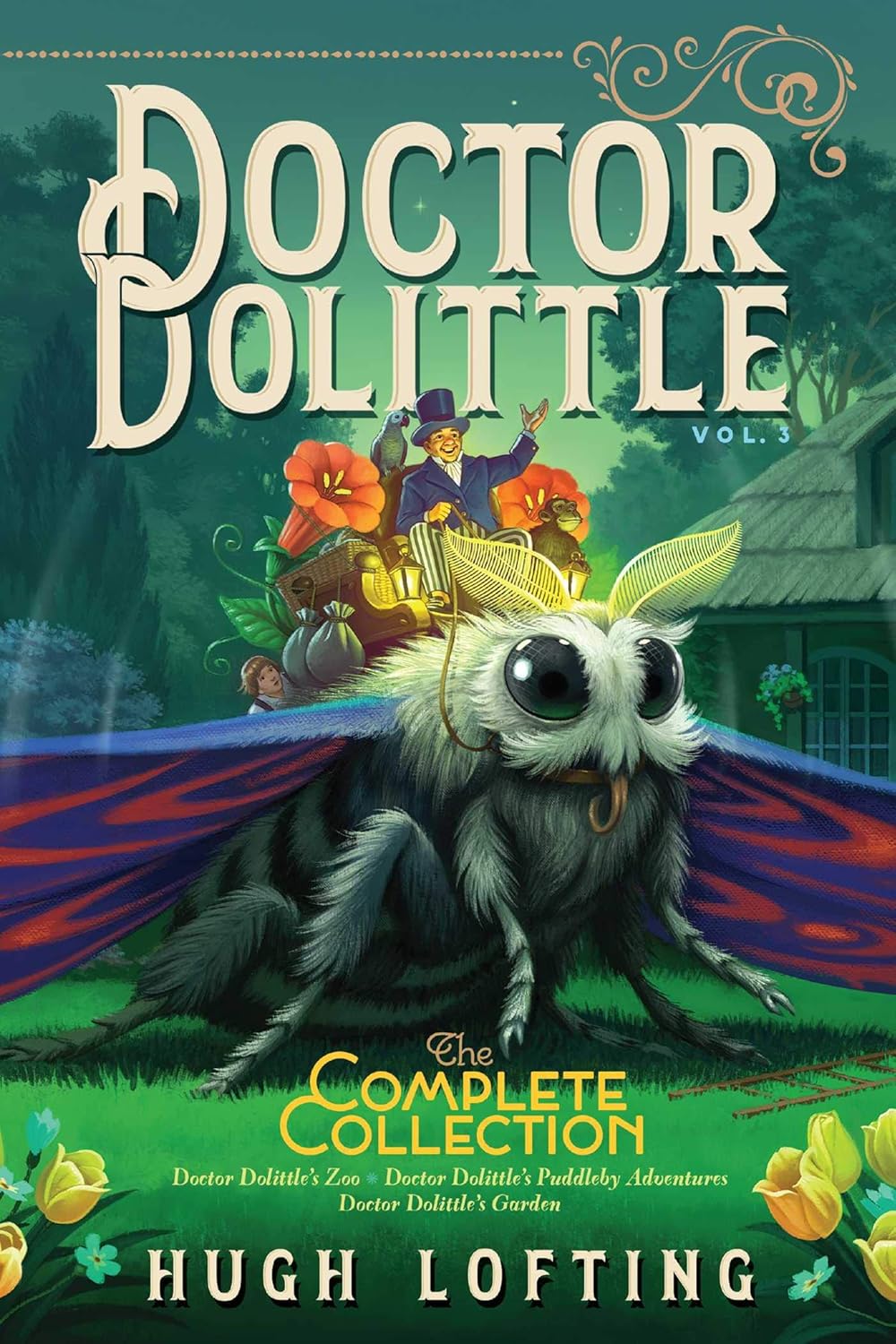 A book cover with a cartoon insect Description automatically generated