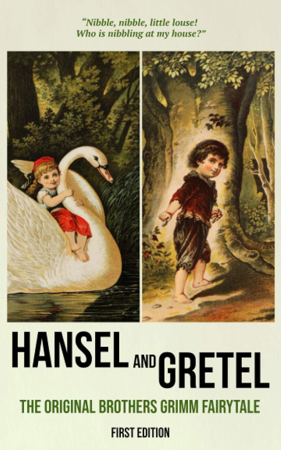 A poster of a child and a swan Description automatically generated